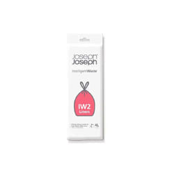 Joseph Joseph Intelligent IW2 Bin Liners Custom Fit Bags for Food Waste Caddy 1 Gallon / 4 Liter 100% Compostable  50 Count (Pack of 1)  Clear