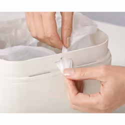 Joseph Joseph Intelligent IW2 Bin Liners Custom Fit Bags for Food Waste Caddy 1 Gallon / 4 Liter 100% Compostable  50 Count (Pack of 1)  Clear