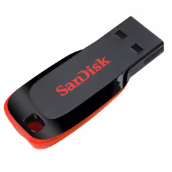 SanDisk Cruzer Blade USB flash drive 32 GB USB Type-A 2.0 Black, Red - Additional view 5