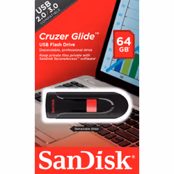 SanDisk Cruzer Glide USB flash drive 64 GB USB Type-A 2.0 Black, Red - Additional view 6