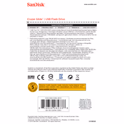 SanDisk Cruzer Glide USB flash drive 128 GB USB Type-A 2.0 Black, Red - Additional view 5