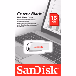 SanDisk Cruzer Blade USB flash drive 16 GB USB Type-A 2.0 White - Additional view 4