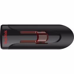 SanDisk UFM 32GB USB CRUZER GLIDE 3.0, 32 GB, USB Type-A, 3.2 Gen 1 (3.1 Gen 1), Slide, Black, Red