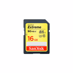 Sandisk Extreme SDHC 16GB 90MB/S C10 Flash Memory Card (SDSDXNE-016G-ANCIN)