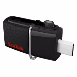 SanDisk Ultra Dual, 128 GB, USB Type-A / Micro-USB, 3.2 Gen 1 (3.1 Gen 1), Slide, 5.6 g, Black