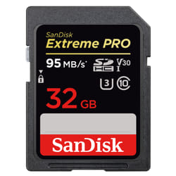 SanDisk Extreme Pro 32 GB UHS-I Class 10 SDHC Memory Card