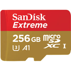 SanDisk Extreme 256 GB MicroSDXC UHS-I Class 10