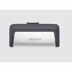SanDisk SDDDC2-256G-A46, 256 GB, USB Type-A / USB Type-C, 3.2 Gen 1 (3.1 Gen 1), 150 MB/s, Slide, Grey, Silver