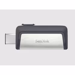 SanDisk SDDDC2-256G-A46 USB flash drive 256 GB USB Type-A / USB Type-C 3.2 Gen 1 (3.1 Gen 1) Grey, Silver
