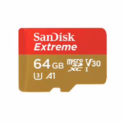 SanDisk Extreme, 64 GB, MicroSDXC, Class 10, UHS-I, 100 MB/s, 60 MB/s