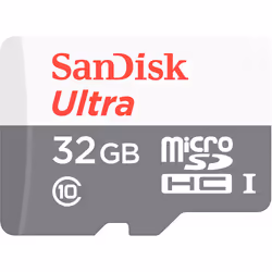 SanDisk Ultra MicroSDHC 32GB UHS-I + SD Adapter, 32 GB, MicroSDHC, Class 10, UHS-I, 80 MB/s, Shock resistant, Temperature pro ...