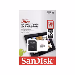 SanDisk Ultra MicroSDXC 128GB UHS-I + SD Adapter Class 10