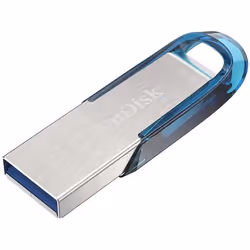 SanDisk Ultra Flair USB flash drive 128 GB USB Type-A 3.2 Gen 1 (3.1 Gen 1) Blue, Silver - Additional view 5