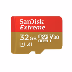 SanDisk Extreme, 32 GB, MicroSDXC, Class 10, UHS-I, 100 MB/s, 90 MB/s