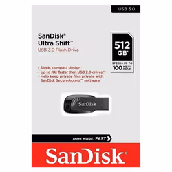 SanDisk Ultra Shift 512GB USB 3.0 Flash Drive 100MB/s