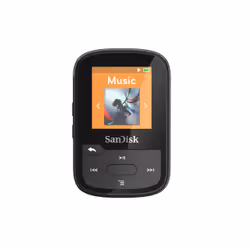 SanDisk Clip Sport Plus, MP3 player, 32 GB, LCD, 3.5mm, FM radio, Black