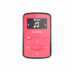SanDisk Clip Jam, MP3 player, 8 GB, OLED, USB 2.0, FM radio, Pink
