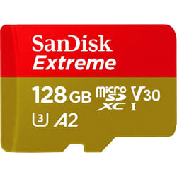 Sandisk Micro SD Extreme 190MB/s Flash Memory Card 128GB