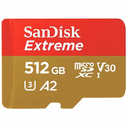 Sandisk Micro SD Extreme 190MB/s Flash Memory Card 512GB