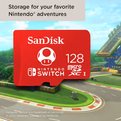 SanDisk 128GB 2-Pack microSDXC Card  Licensed for Nintendo Switch (2x128GB) - SDSQXAO-128G-GN6Z2