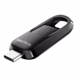SanDisk SDCZ480-032G-G46, 32 GB, USB Type-C, 3.2 Gen 1 (3.1 Gen 1), 200 MB/s, Slide, Black