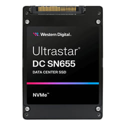 Western Digital Ultrastar DC SN655 61.4 TB U.3 PCI Express 4.0 NVMe TLC 3D NAND