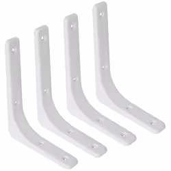 SAYAYO Metal Shelf Brackets, 8 x 6 Inch Heavy Duty L Angle Brackets Shelf Hardware Decorative Wall Hanging Supports for Float ...