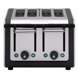 Dualit Architect 1.5L Kettle and 4 Slice Toaster Set Black Trim