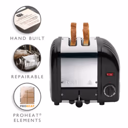 Dualit Classic 2 Slot Toaster 20237 Matte Black