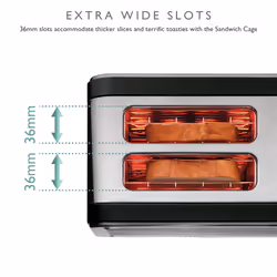 Dualit 26505 Architect 2-Slot Toaster, Black 8 2 slice(s) 1200 W - Additional view 6