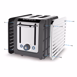 Dualit Architect 8 2 slice(s) 1200 W Grey, Stainless steel - Additional view 4
