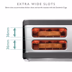 Dualit Architect 8 2 slice(s) 1200 W Grey, Stainless steel - Additional view 5