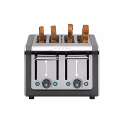 Dualit Arhitect 8 4 slice(s) 1450 W Grey, Stainless steel - Additional view 4