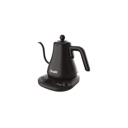 Dualit Pour Over Fast Boil Electric Kettle - Matt Black -Gooseneck Precision Spout - Digital Display Screen - Highly Energy Efficient 800ml Capacity -