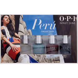OPI Limited Edition Peru Collection Infinite Shine Mini, Pack of 4 x 3.75 ml