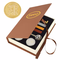 Samyo Wax Seal Stamp Kit Retro Creative Sealing Wax Stamp Maker Gift B
