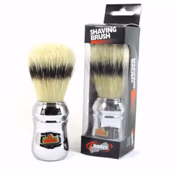 William Marvy No. 4 Omega Silver Handle Shaving Brush