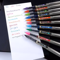 Uni-Ball EYE UB-157 Rollerball Pen 0.7mm Ball [Pack of 10] One of each colour