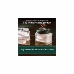 Pre Shave Cream, 100ml, Refreshing and Toning Pre Shaving Cream with Eucalyptus Oil and Menthol, Made in Italy, Green