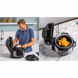 Ninja OP350UK, Foodi 9-in-1 Multi-Cooker 6L, Black/Silver - Additional view 4