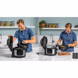 Ninja OP350UK, Foodi 9-in-1 Multi-Cooker 6L, Black/Silver - Additional view 5