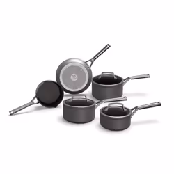 Ninja ZEROSTICK Premium 5-Piece Pan Set  Long Lasting Non-Stick  3x Saucepans with Glass Lids  1x Milk Pan  1x Frying Pan  Ha ...