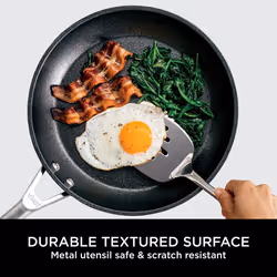 Ninja ZEROSTICK Premium 5-Piece Pan Set  Long Lasting Non-Stick  3x Saucepans with Glass Lids  1x Milk Pan  1x Frying Pan  Hard Anodised Aluminium  In