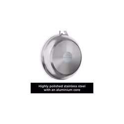 Ninja Foodi ZEROSTICK Stainless Steel 2-Piece Frying Pan Set, 24cm/28cm [C62200UK] Non-Stick, Induction Compatible