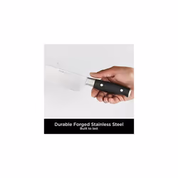 Ninja Foodi StaySharp Knife Block with Integrated Sharpener, 6-Piece Set [K32006UK] Stainless Steel, Scissors, Silver / Black