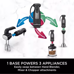 Ninja Foodi 3-in-1 Hand Blender, Mixer & Chopper CI100UK - Additional view 5