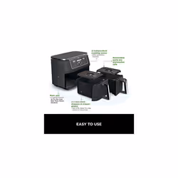 MAX Dual Zone Air Fryer [AF400UK] 9.5L, 2 Drawers, 6 Functions, Black