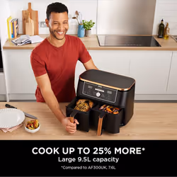 Ninja Foodi MAX Dual Zone Air Fryer AF400UKDBCP LIMITED EDITION COPPER
