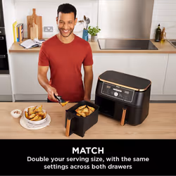 Ninja Foodi MAX Dual Zone Air Fryer AF400UKDBCP LIMITED EDITION COPPER