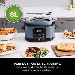 Ninja Foodi 8-in-1 PossibleCooker, Sea Salt Grey [MC1001UK] - Additional view 5